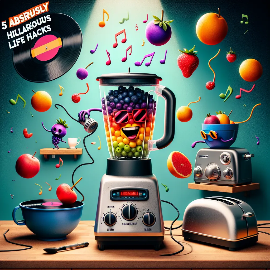 5 Absurdly Hilarious Life Hacks: When Your Blender Decides to be a DJ