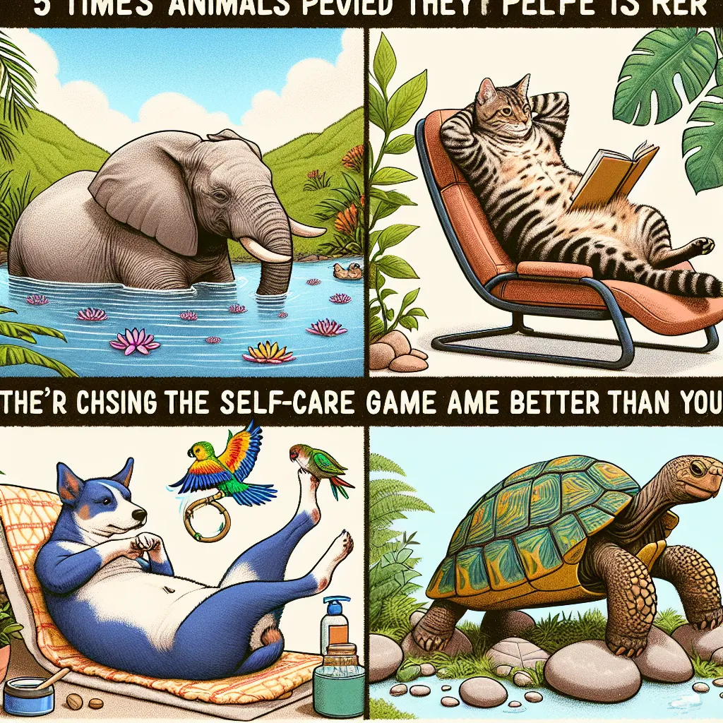5 Times Animals Proved They're Crushing The Self-Care Game Better Than You!