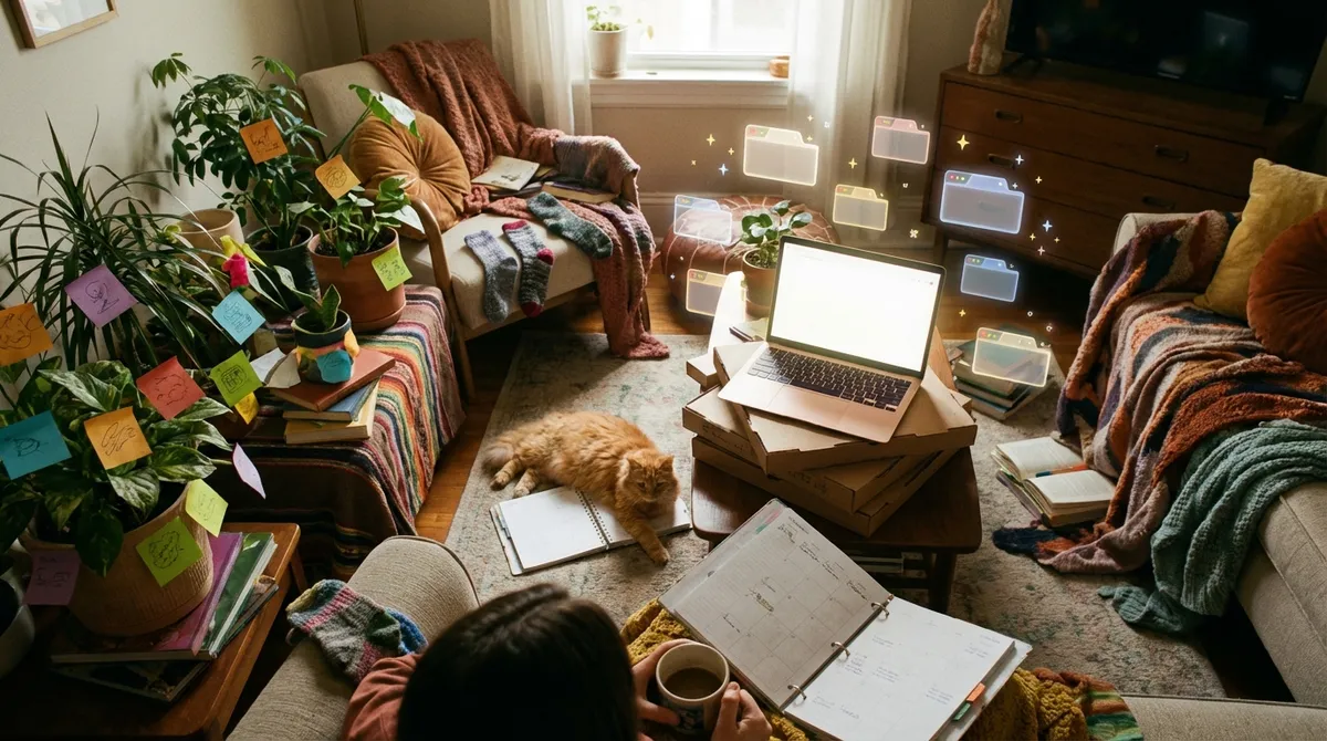 Chaotic Productivity: Surviving Life When Your Brain Has 47 Tabs Open