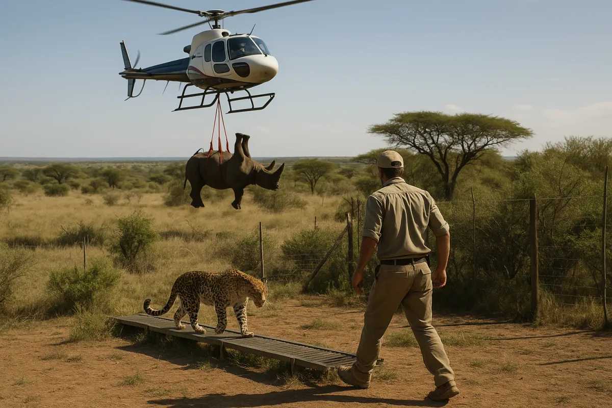 Airlifting Rhinos And Catwalking Leopards: Inside The Wildest Vet Job On Earth