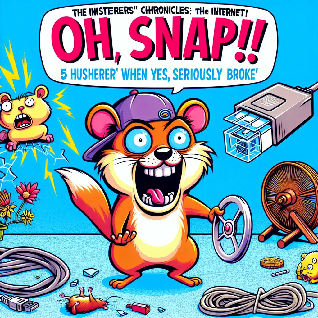 The "Oh Snap!" Chronicles: 5 Hysterical Moments When The Internet Yes, Seriously, Broke