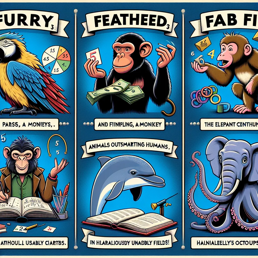 The Furry, Feathered, and Finned Fab Five: Animals Outsmarting Humans in Hilariously Unlikely Fields!