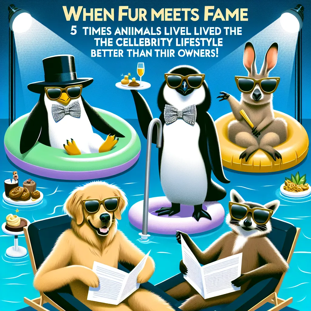 When Fur Meets Fame: 5 Times Animals Lived the Celebrity Lifestyle Better Than Their Owners!