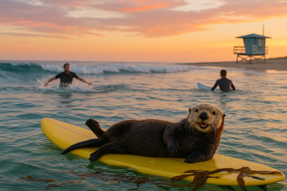 Sea Otter Crime Wave: Meet The Furry Bandit Hijacking Surfboards
