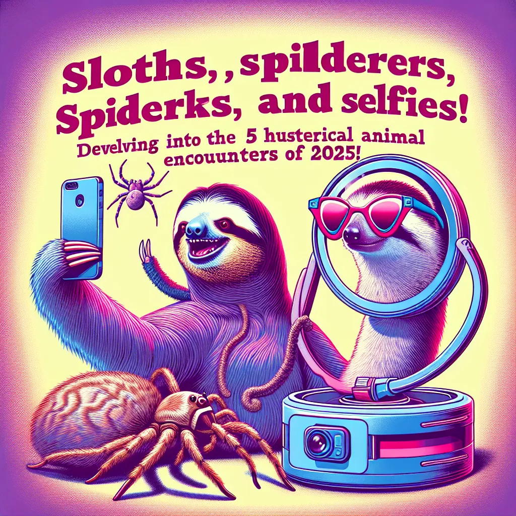 Sloths, Spiders, and Selfies: Delving into the 5 Hysterical Animal Encounters of 2025!