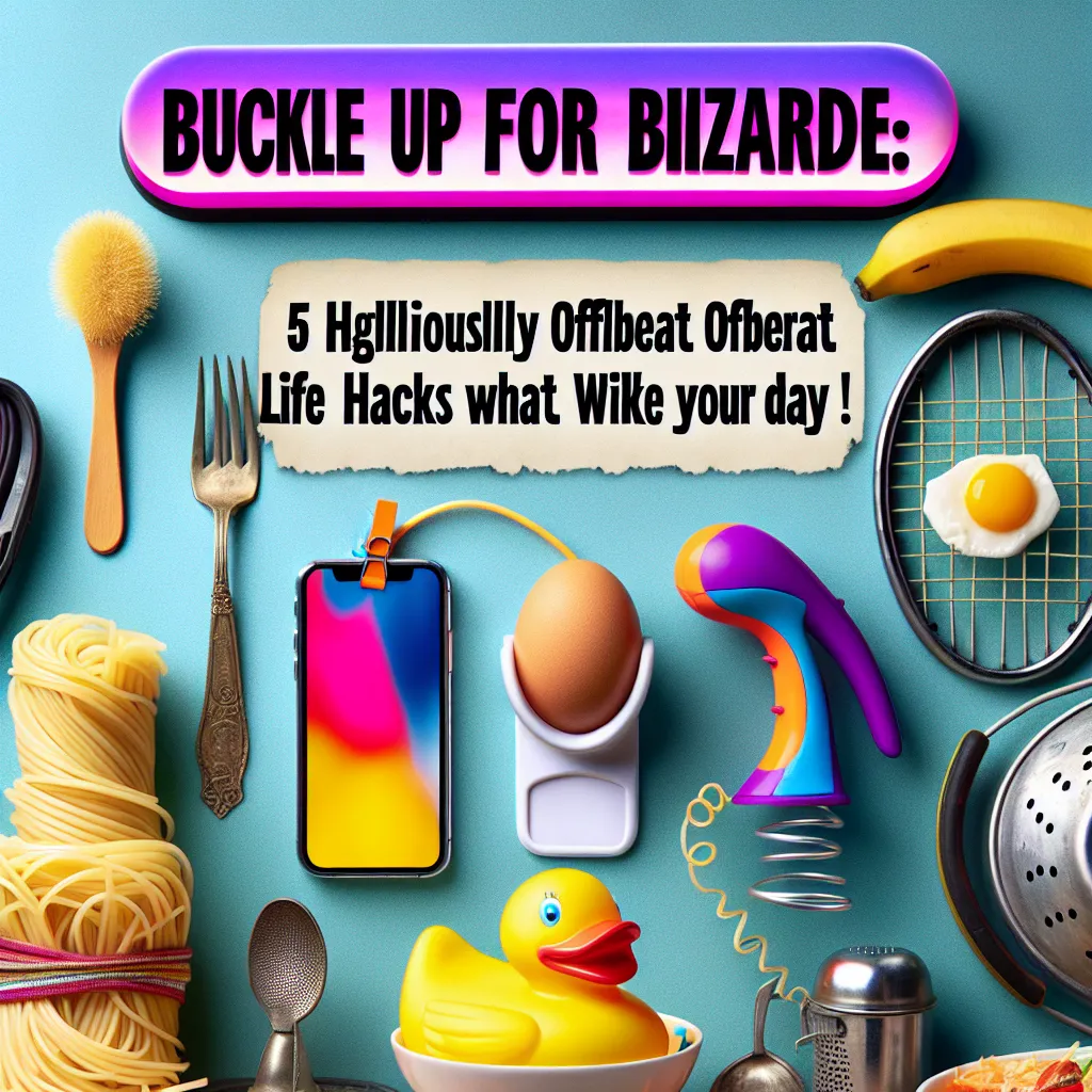 Buckle Up For Bizarre: 5 Hilariously Offbeat Life Hacks That Will Make Your Day!