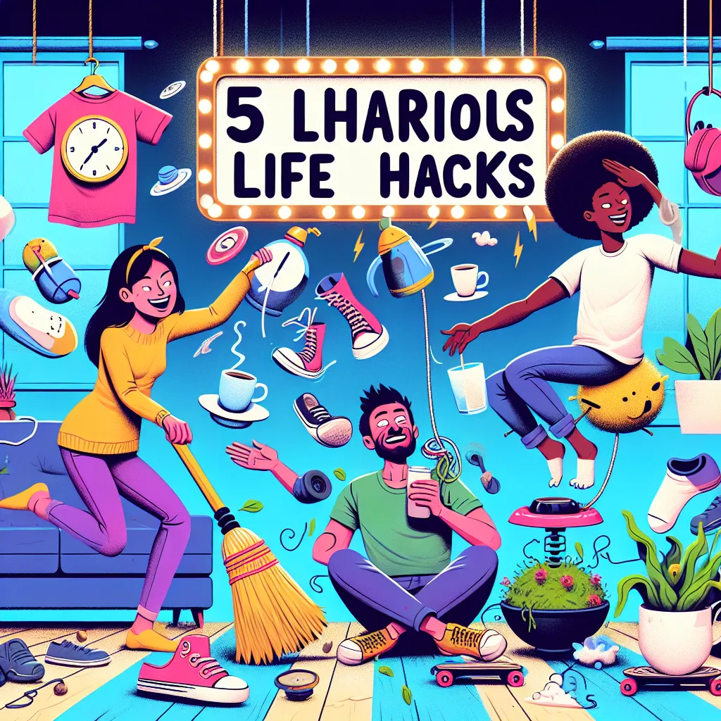 Top 5 Hilarious Life Hacks: How to Make Your Daily Grind Feel Like a Comedy Show!