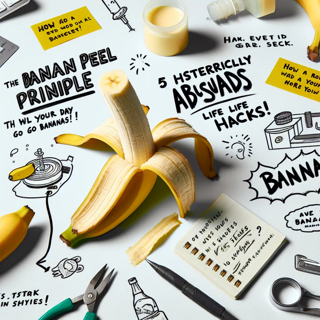 The Banana Peel Principle: 5 Hysterically Absurd Life Hacks That Will Make Your Day Go Bananas!