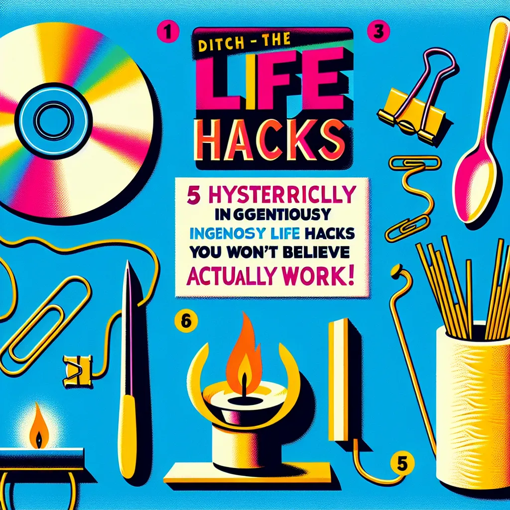 Ditch the Mundane: 5 Hysterically Ingenious Life Hacks You Won't Believe Actually Work!