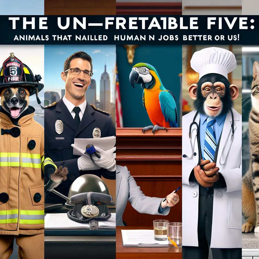 The Un-FUR-gettable Five: Animals that Nailed Human Jobs Better Than Us!