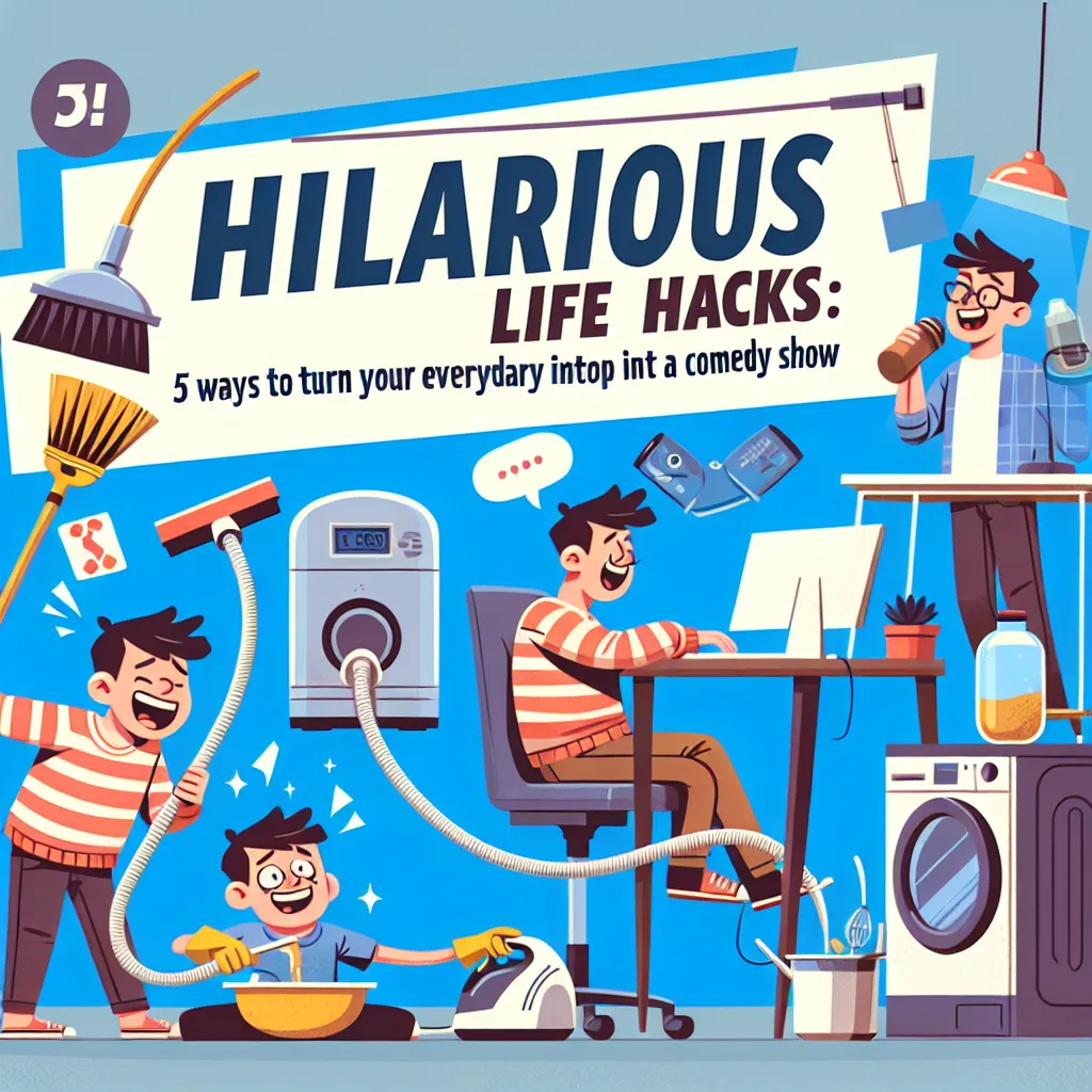 Hilarious Life Hacks: 5 Ways to Turn Your Everyday into an Episode of a Comedy Show