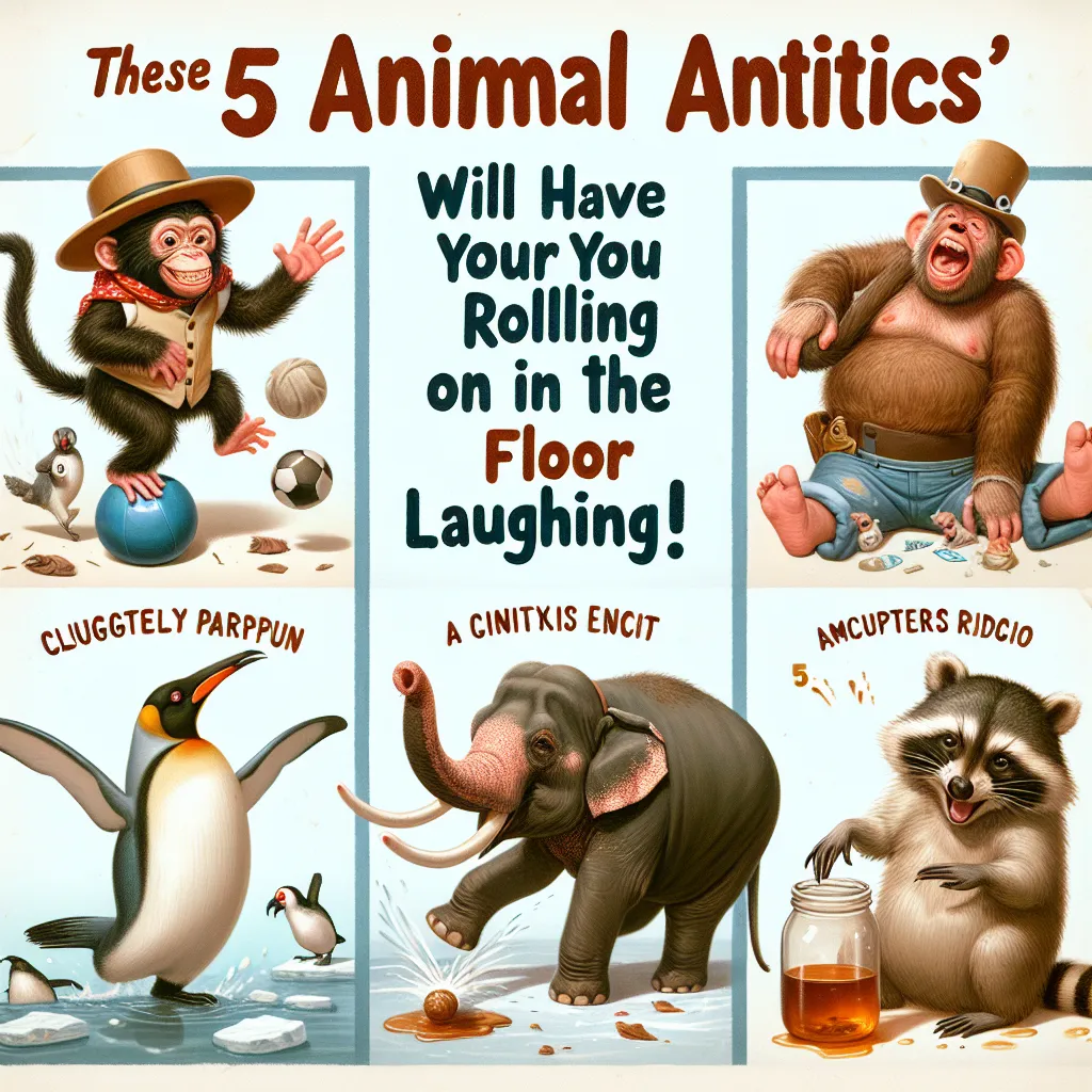 "These 5 Animal Antics Will Have You Rolling On The Floor Laughing!