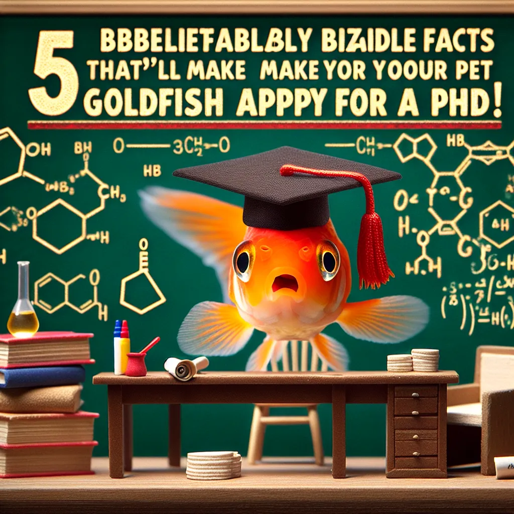 5 Unbelievably Bizarre Facts That'll Make Your Pet Goldfish Apply For a PhD!
