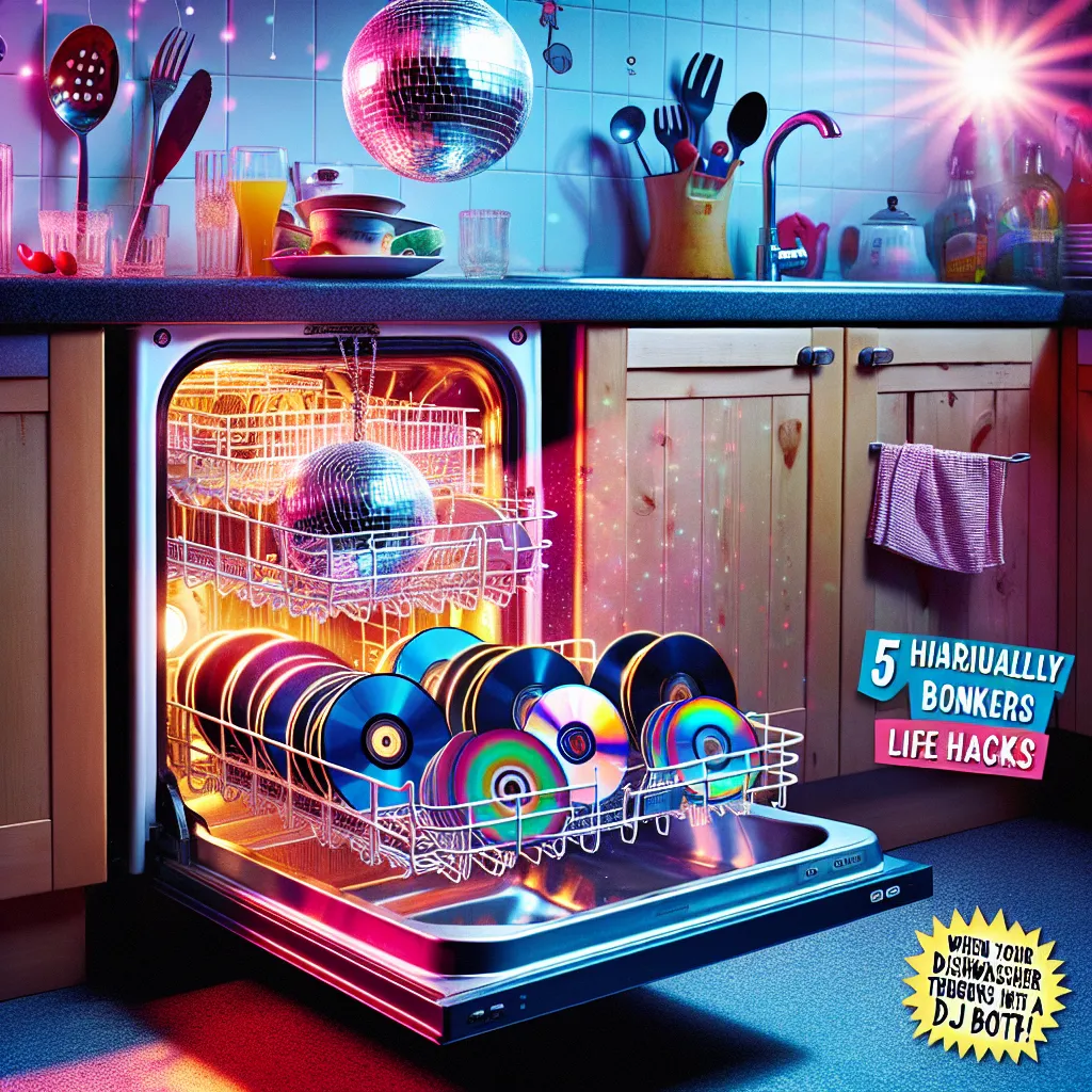 5 Hilariously Bonkers Life Hacks: When Your Dishwasher Turns into a DJ Booth!