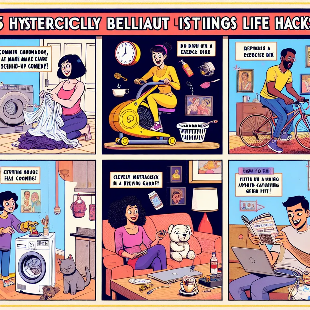 5 Hysterically Brilliant Life Hacks That Make Adulting Seem Like a Stand-up Comedy!