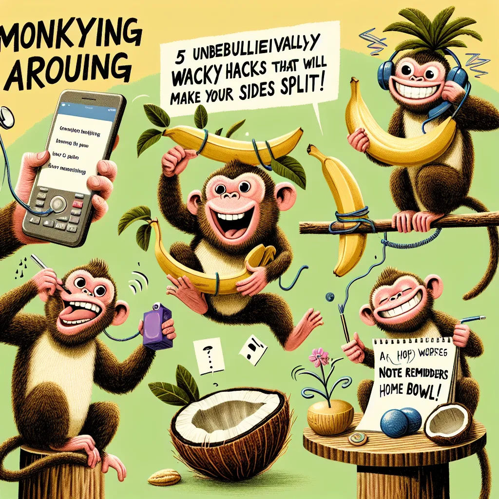 Monkeying Around: 5 Unbelievably Wacky Life Hacks That Will Make Your Sides Split