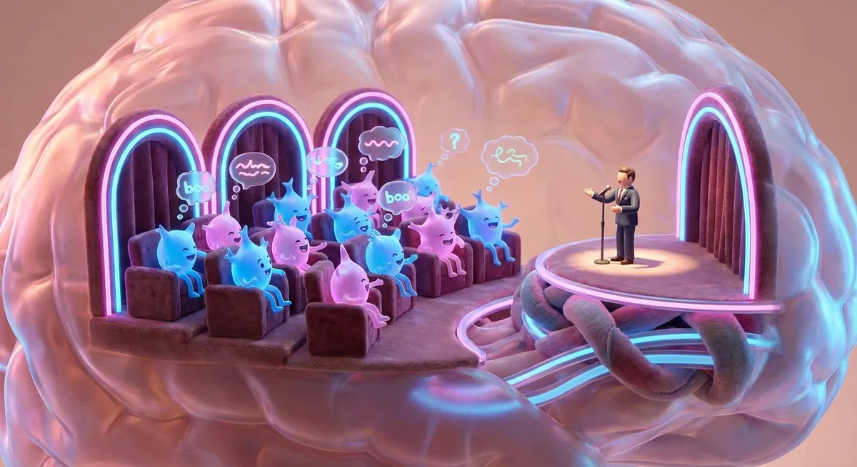 Your Brain Has A Secret Stand‑Up Comedian (And It’s Roasting You)