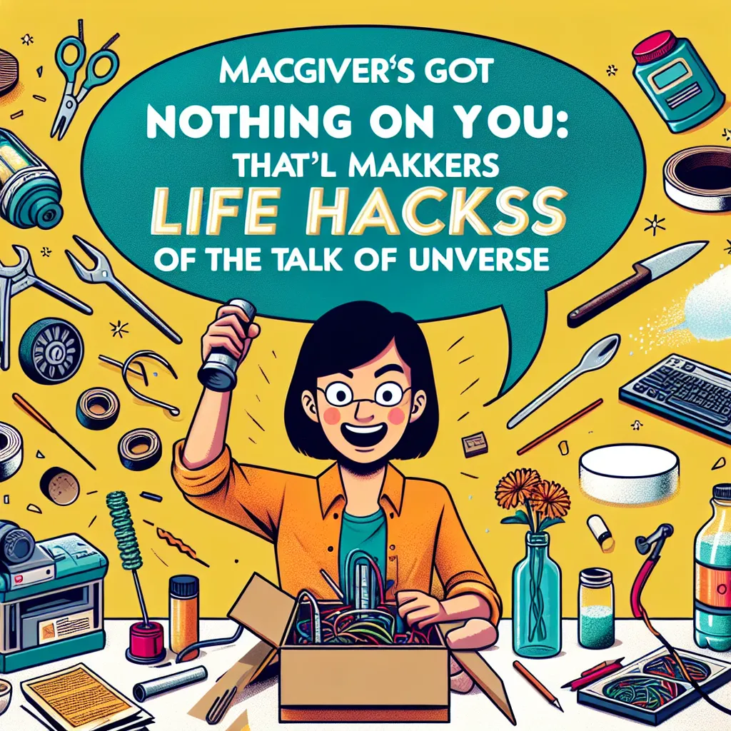 MacGyver's Got Nothing on You: 5 Bonkers Life Hacks That'll Make You the Talk of the Universe