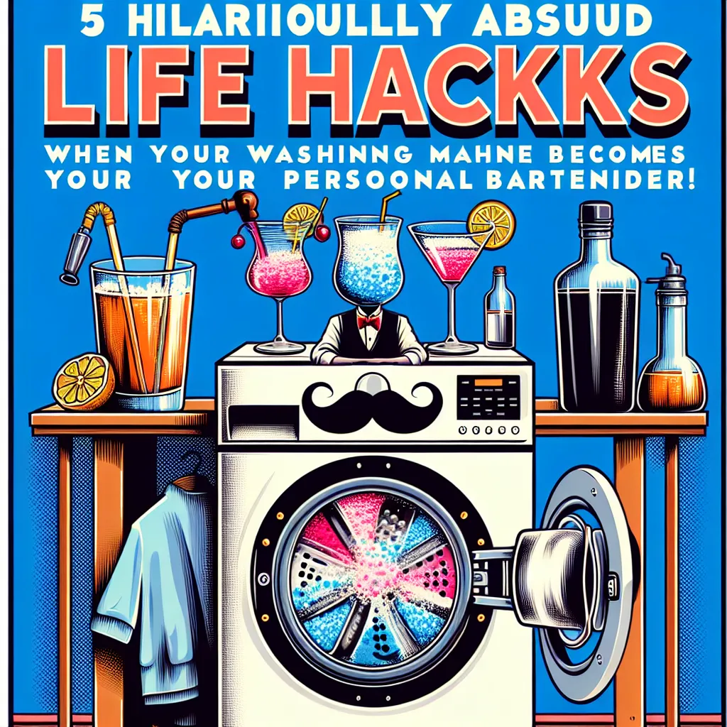 5 Hilariously Absurd Life Hacks: When Your Washing Machine Becomes Your Personal Bartender!