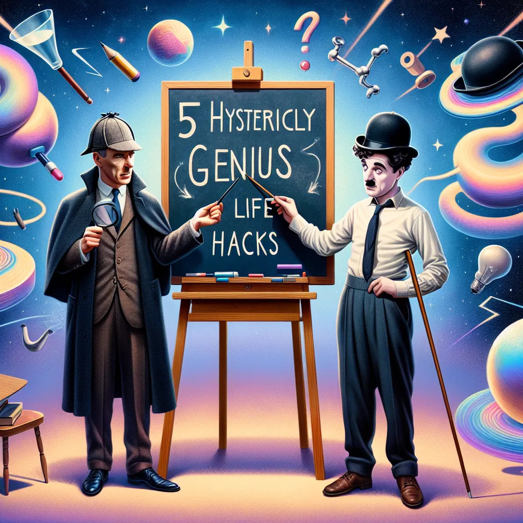 5 Hysterically Genius Life Hacks: When Sherlock Holmes Meets Charlie Chaplin in a Parallel Universe