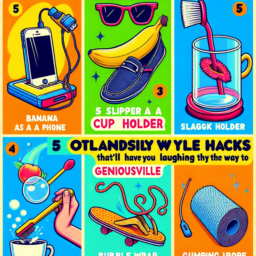 5 Outlandishly Wacky Life Hacks That'll Have You Laughing All the Way to Geniusville
