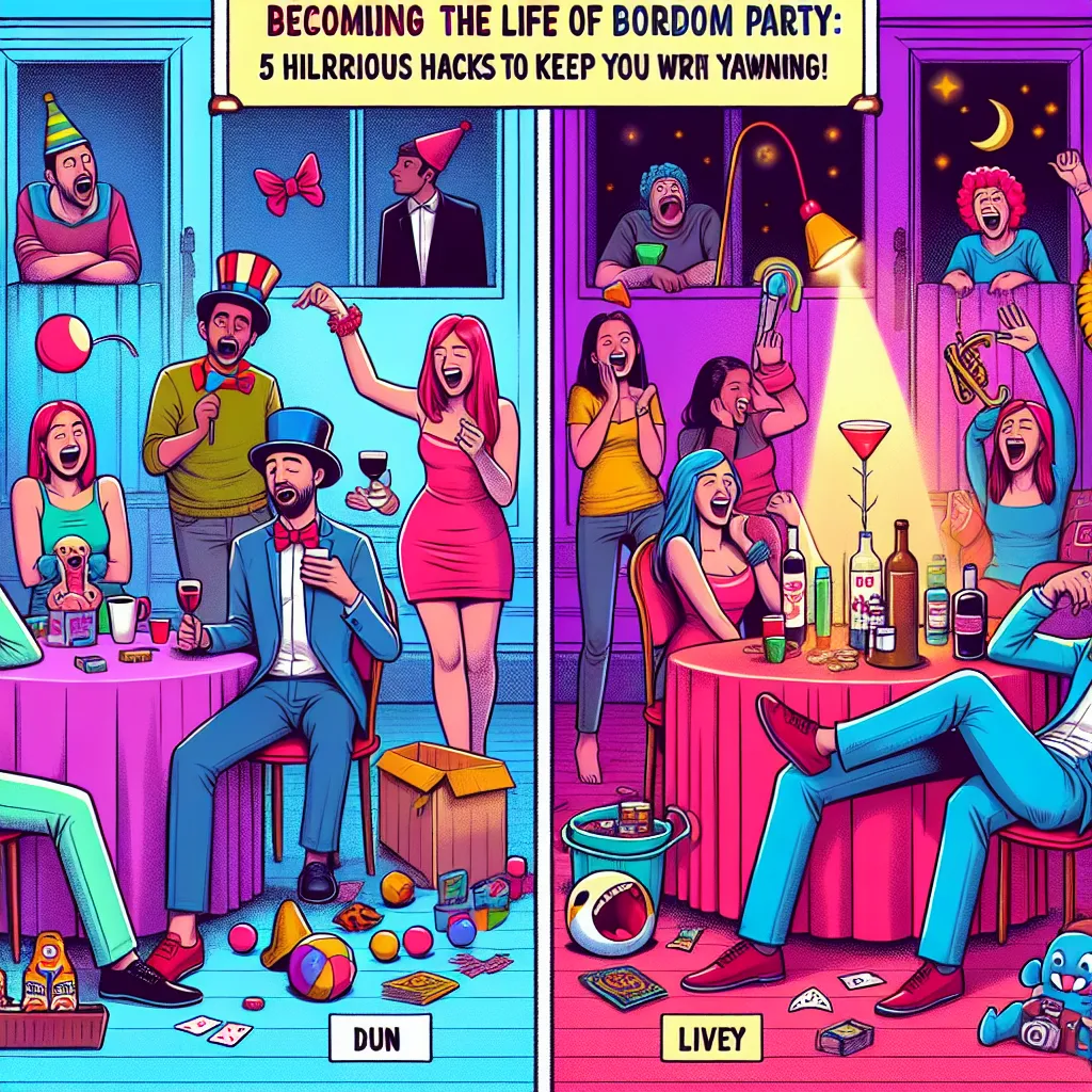 Becoming the Life of the Boredom Party: 5 Hilarious Life Hacks to Keep You From Yawning!