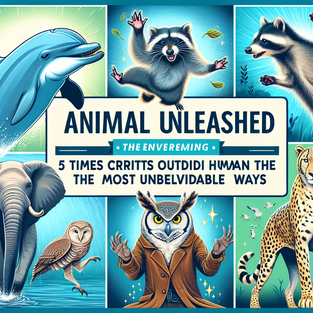 Animals Unleashed: 5 Times Critters Outdid Humans in the Most Unbelievable Ways