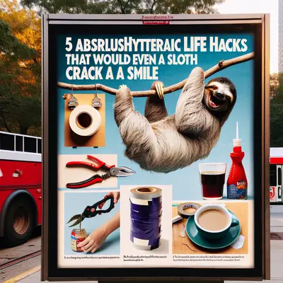 5 Absurdly Hysterical Life Hacks That Would Make Even a Sloth Crack a Smile