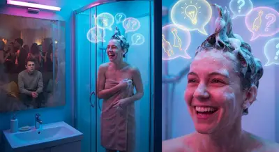 Why Your Brain Thinks You’re Funnier In The Shower Than In Real Life