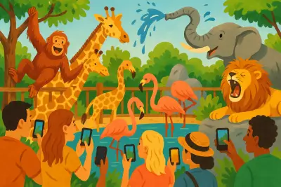 What Started As A Normal Zoo Trip Turned Into A Full-On Animal Reality Show