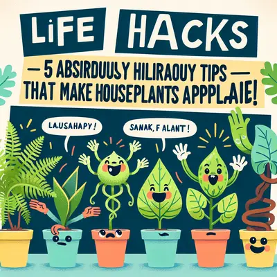 Life Hacks: 5 Absurdly Hilarious Tips That Will Make Your Houseplants Applaud!