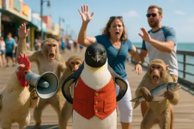 This Week In “Animals Have Unionized”: Penguin Heists, Tourist Slaps, And One Very Loud Rooster