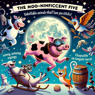 The Moo-nificent Five: Unbelievable Animal Antics That'll Leave You in Stitches!