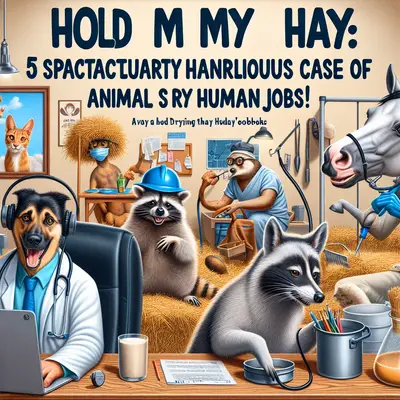 Hold My Hay: 5 Spectacularly Hilarious Cases of Animals Trying Human Jobs!