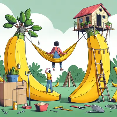 When Life Gives You Bananas, Build a Treehouse: 5 Absurdly Hilarious Life Hacks That'll Keep You Swinging!