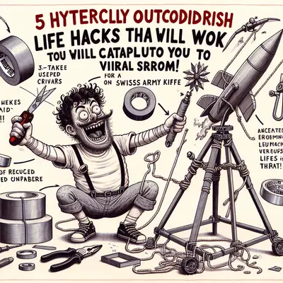 MacGyver, SchmacGyver: 5 Hysterically Outlandish Life Hacks That Will Catapult You to Viral Stardom!