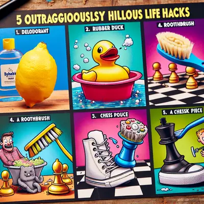 5 Outrageously Hilarious Life Hacks: When Everyday Items Morph into Comedic Genius
